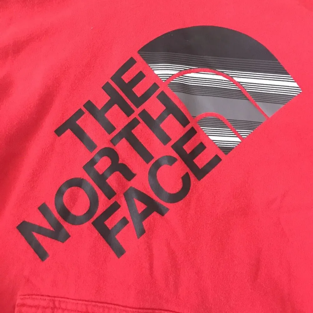 The North Face Hoodie Mens Medium Red Half Dome Pullover Sweatshirt